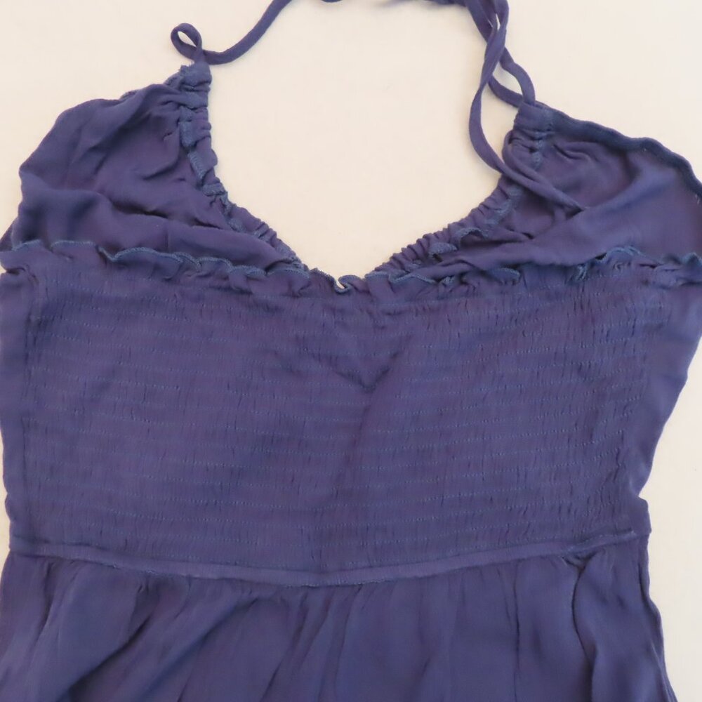 Cupshe Plunge Halter Jogger Jumpsuit blue medium beach vacation tropical - Picture 4 of 8